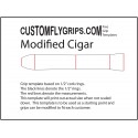 Modificerede Cigar gratis Grip skabelon