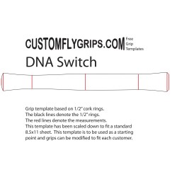 11" DNA kytkin vapaa Grip Template