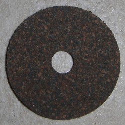 Rubberized Cork Rings 1/8" with 1/4" Center Hole