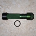 Green Anodized Knurled Recessed Fly Reel Seat
