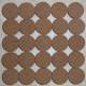 Tan Spotted Rubberized Cork Rings 1/2" without Center Hole