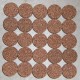 Red Large Grain Rubberized Cork Rings 1/2" without Center Hole