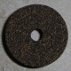 블랙 미세 입자 고무 코르크 링 1/2"1/4" 센터 구멍