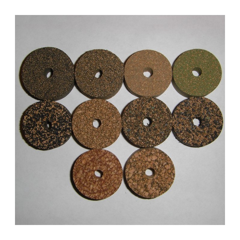 shipping! 10 Rings Cork Rings Large Rubberized 1 1/2” x 1/2" Solid Free U.S