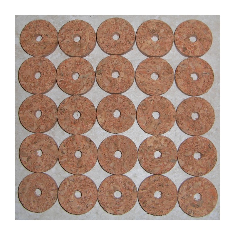 Cork Rings 12 Superior Natural Burl Excellant  Quality!! 1 1/4" x 1/4" x 1/4" 
