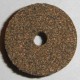À grains bruns caoutchouté bagues en liège 1/2" avec 1/4" trou central