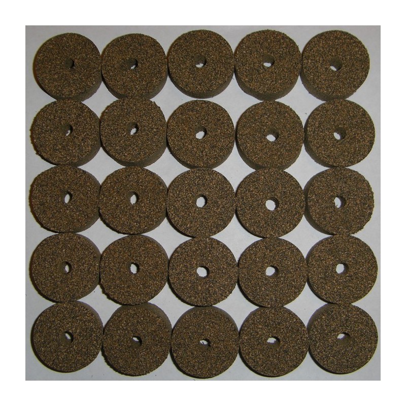 Brown Rubberized Cork Composite Disc 1/8" x 4 1/2"  no hole pcs 12 