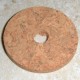 Red Burl Cork Rings 1/8" with 1/4" Center Hole