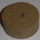 Grain fin Tan caoutchouté bagues en liège 1/2" avec 1/4" trou central