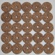 Brown Large Grain Rubberized Cork Rings 1/2" with 1/4" Center Hole