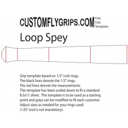 12" Loop Spey aderência livre modelo
