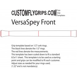 12" VersaSpey vapaa Grip Template